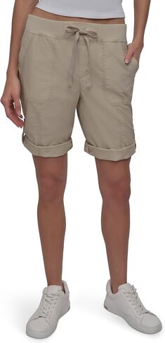 DKNY Women's Poplin Long Convertible Cargo Short in Saudi Arabia