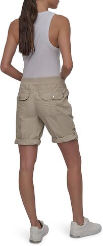 DKNY Women's Poplin Long Convertible Cargo Short in Saudi Arabia