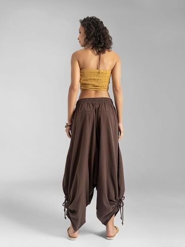 Women’s Cotton Bali Harem Pants – Relaxed Fit Yoga Lounge – Casual Summer Beach Trousers in Saudi Arabia