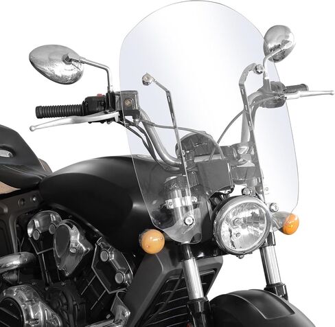 TCMT 20'' Quick Release Windshield Windscreen Fit For Indian 2019-2020 Scout ABS 2016-2024 Scout Sixty 2015-2024 Scout 2020-2024 Scout Bobber Sixty 2025 Scout Classic Limited in Saudi Arabia