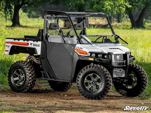 زجاج أمامي SuperATV مقاوم للخدش ومتوافق مع Bobcat UV34 | بولي كربونات مقاوم للخدش مع طلاء صلب بصري XR، شفاف in Saudi Arabia