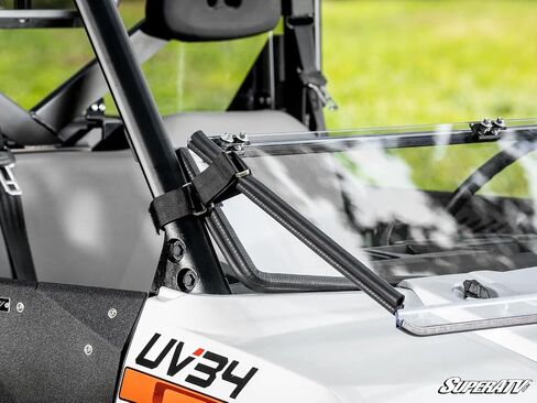 زجاج أمامي SuperATV مقاوم للخدش ومتوافق مع Bobcat UV34 | بولي كربونات مقاوم للخدش مع طلاء صلب بصري XR، شفاف in Saudi Arabia