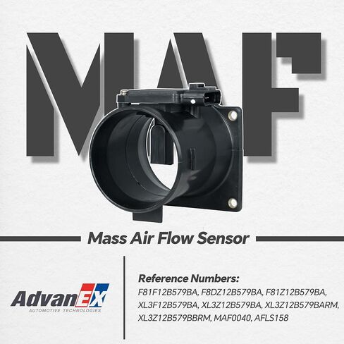 Mass Air Flow Sensor XL3Z12B579BA MAF Compatible with Ford Expedition/ F150/F250/F350/F450/F550 Super Duty, Lincoln Blackwood/Navigator Replaces F8DZ12B579BA MAF0040 in Saudi Arabia