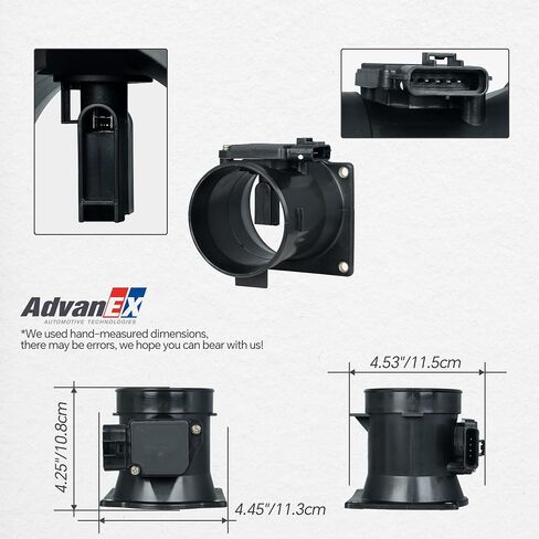 Mass Air Flow Sensor XL3Z12B579BA MAF Compatible with Ford Expedition/ F150/F250/F350/F450/F550 Super Duty, Lincoln Blackwood/Navigator Replaces F8DZ12B579BA MAF0040 in Saudi Arabia