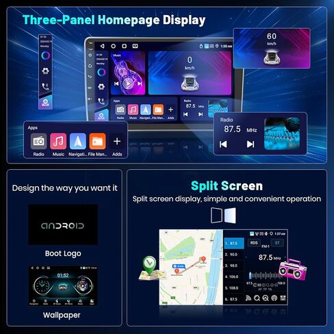 راديو Carplay اللاسلكي لشركة Hyundai Elantra 2014 2015 2016 مع Android Auto، شاشة لمس IPS 9 بوصة ستيريو للسيارة 2+64G راديو Android مع GPS WiFi/SWC/MIC/USB in Saudi Arabia