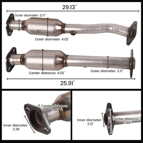 TOPAZ 16488 16489 المحولات الحفازة الخلفية اليسرى واليمنى المتوافقة مع Nissan Titan 2004 2005 2006 2007 2008 2009 2010 2011 2012 2013 2014، Armada 2005-2015، Pathfinder 2004، QX56 2004-2015 5.6 لتر وكالة حماية البيئة in Saudi Arabia