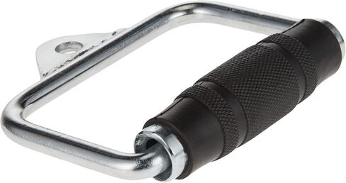 CAP Barbell unisex adult Exercise Machine Attachments CAP Barbell Single D Handle with Rubber Handgrips, Chrome, Single D Handle Rubber Handgrips US in Saudi Arabia
