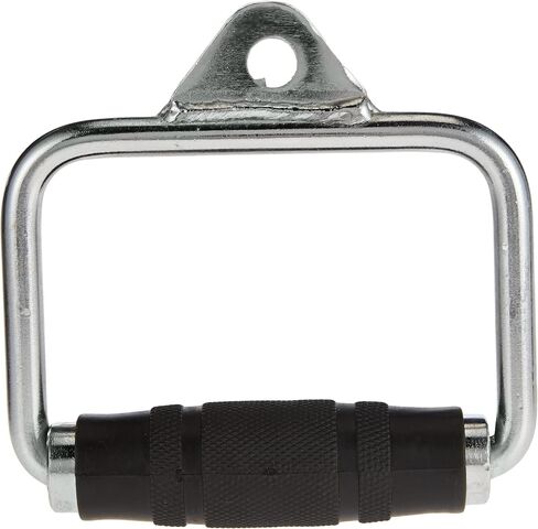 CAP Barbell unisex adult Exercise Machine Attachments CAP Barbell Single D Handle with Rubber Handgrips, Chrome, Single D Handle Rubber Handgrips US in Saudi Arabia