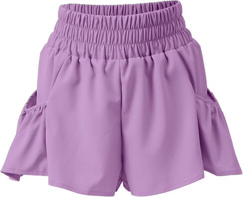 High Waist Women's Solid Color Shorts Casual Loose Sports Shorts in Saudi Arabia