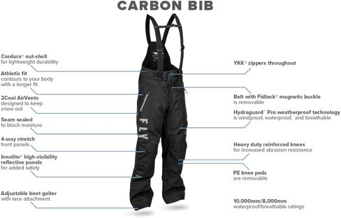 Fly Racing Carbon Snow Bib in Kuwait