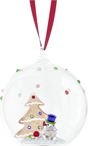 Swarovski Holiday Cheers Tree and Snowman Ball Ornament in Saudi Arabia
