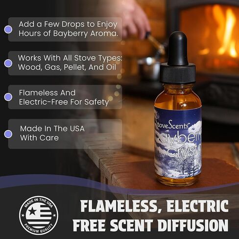 هوليداي ستوف - عطر فطيرة التفاح | رائحة منزلية تدوم طويلاً | زيت عطري لمواقد الخشب والغاز والكريات والمدفأة | يُستخدم مع جهاز البخار أو ScentStone | صنع في الولايات المتحدة الأمريكية | زجاجة قطارة سعة 1 أونصة in Kuwait