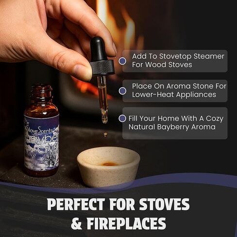 هوليداي ستوف - عطر فطيرة التفاح | رائحة منزلية تدوم طويلاً | زيت عطري لمواقد الخشب والغاز والكريات والمدفأة | يُستخدم مع جهاز البخار أو ScentStone | صنع في الولايات المتحدة الأمريكية | زجاجة قطارة سعة 1 أونصة in Kuwait