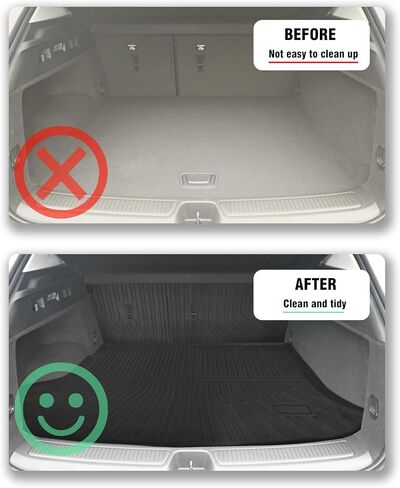 Cargo Liner Compatible with 2020-2025 Cadillac XT6 Trunk Mat Cargo Mat Back Seat Cover Protector (Backrest Mats+Trunk Mat) in Saudi Arabia