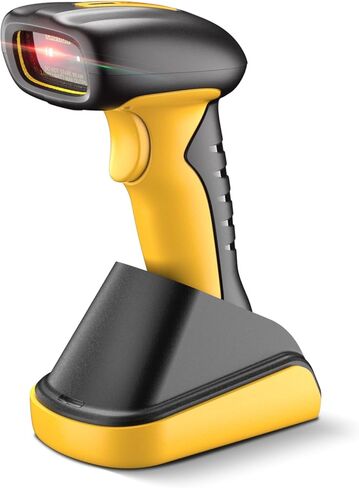 NetumScan Upgraded Industrial Bluetooth QR Barcode Scanner, IP67 Waterproof & 7M Drop Proof, 2600mAh Wireless 1D 2D Bar Code Scanner with Charging Stand for Store, POS, Computer, iPhone, Android in Kuwait