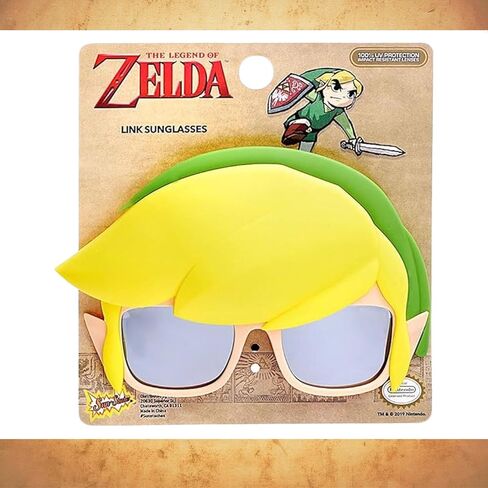 Sun-Staches Legend of Zelda Official Link Sunglasses | Nintendo Costume Accessory | Adult and Child Size in Kuwait