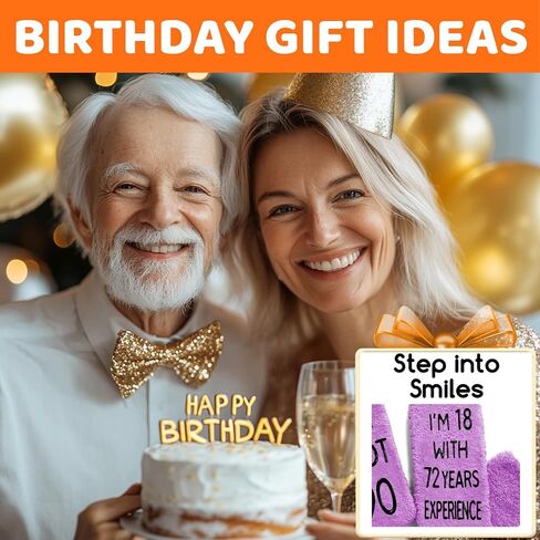 HAPPYPOP 90th Birthday Gifts for Women - Novelty Socks for 90 Year Olds, 90 Year Old Birthday Gifts Ideas in Saudi Arabia