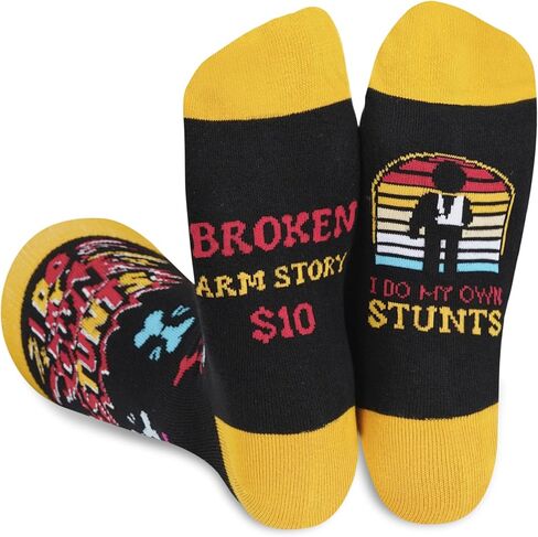 InnoBeta Broken Arm Gifts, Gifts on Birthday and Christmas, One Size Crew Socks in Saudi Arabia