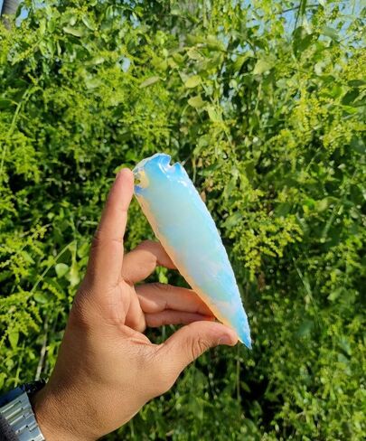 رأس سهم من حجر السج الأوباليت، كريستال طبيعي وحجر علاجي من حجر الصوان رأس سهم صخري 4 بوصة in Kuwait