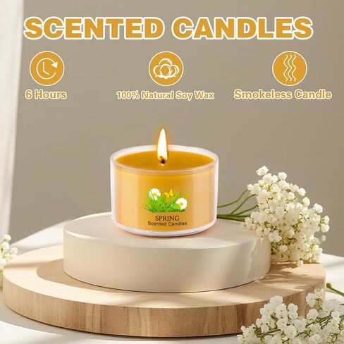 Aromatherapy Scented Candles 20 Pack - Small Candle Gift Set for Women with 10 Scents, 1.6oz Long-Lasting Soy Wax Candles for Relaxation, Yoga, Bath, Christmas Birthday Gifts, Home Decor in Saudi Arabia