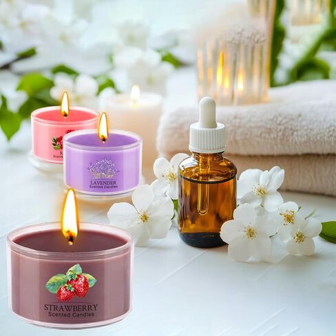 Aromatherapy Scented Candles 20 Pack - Small Candle Gift Set for Women with 10 Scents, 1.6oz Long-Lasting Soy Wax Candles for Relaxation, Yoga, Bath, Christmas Birthday Gifts, Home Decor in Saudi Arabia