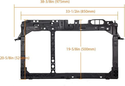 HECASA Radiator Support Compatible with Ford Fiesta 2011-2018 Replacement for AE8Z16138A FO1225202 CE8Z- 16138- C in Saudi Arabia