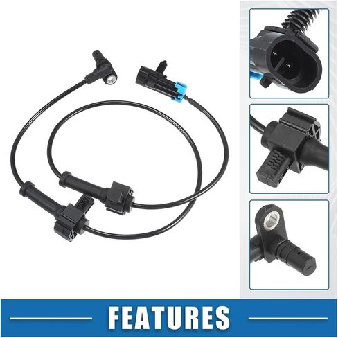 ABS Sensor 15862988 Front Left Right ABS Wheel Speed Sensor with Wire ABS Sensor Fit for Hummer H3 2006-2010 15271077 ALS1740 5S8366 5S8365 ABS Wheel Speed Sensor in Saudi Arabia