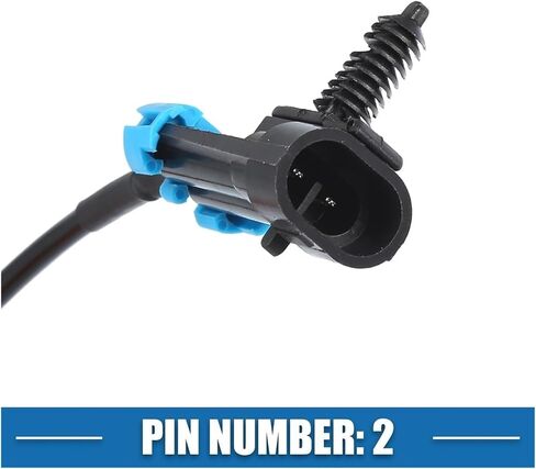 ABS Sensor 15862988 Front Left Right ABS Wheel Speed Sensor with Wire ABS Sensor Fit for Hummer H3 2006-2010 15271077 ALS1740 5S8366 5S8365 ABS Wheel Speed Sensor in Saudi Arabia
