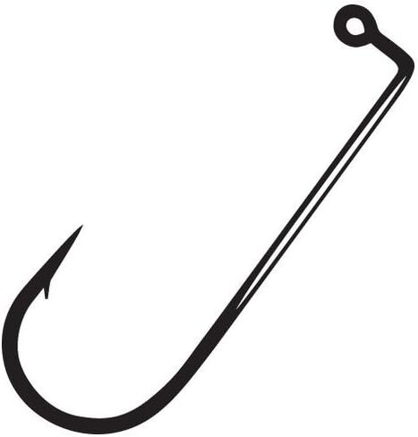 Gamakatsu Jig Hook 90 Flat Eye, NS Black, Size 4/0 (100 Count) in Saudi Arabia