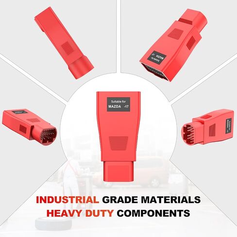 Autel Original Mazda 17 Pin Adapter, 17 Pin Male OBD1 to 16 Pin Female OBD2 Connector for Mazda Without OBDII Port, OE-Compliant Connector Work Scanner MK808S, MK900, Elite II PRO Ultra etc in Saudi Arabia