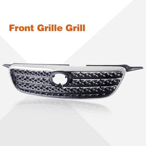 Perfit Liner Front Grille Grill صب الكروم مع إدراج رمادي متوافق مع 2005-2008 Toyota Corolla TO1200278 5310002090 in Saudi Arabia