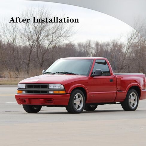 CarPartsDepot Front Grille Grill With Black Center Bar Compatible With Chevrolet Chevy 1998-2004 S10 & 1998-2005 Blazer With Black Insert in Saudi Arabia