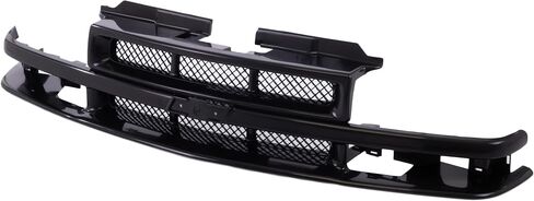 CarPartsDepot Front Grille Grill With Black Center Bar Compatible With Chevrolet Chevy 1998-2004 S10 & 1998-2005 Blazer With Black Insert in Saudi Arabia