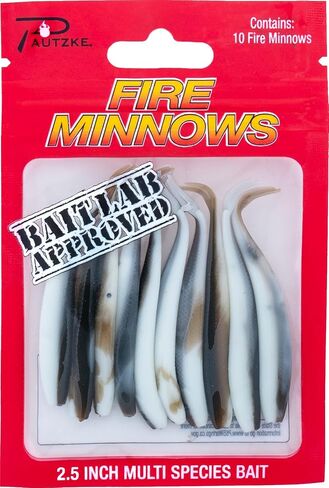 Fire Minnow Lure Minnow Bait for Ice Fishing & More - Versatile, Durable Artificial Fishing Lure for Bass, Crappie, Perch, Walleye & Trout in Saudi Arabia