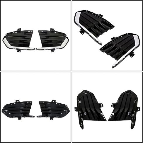 munirater 2-Pack Bumper Fog Light Cover Grille Black Left and Right Side Replacement for XT5 2017-2019 in Saudi Arabia