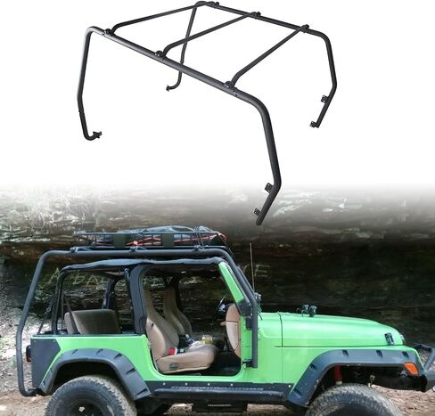 KUAFU Steel Roof Rack Compatible with 1997-2006 Jeep Wrangler TJ/Rubicon Black Upper in Saudi Arabia
