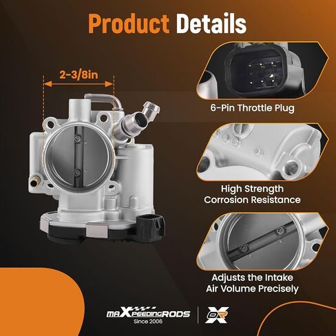 maXpeedingrods Electronic Throttle Body S20204 for Chevrolet Aveo Aveo5 Cruze Sonic, for Pontiac G3 G3 Wave, 1.6L 1.8L L4 Engine, 55561495 55577375 in Saudi Arabia