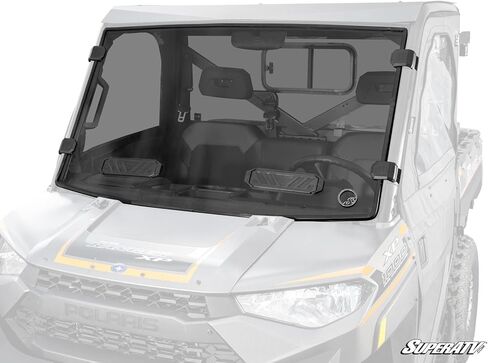SuperATV Polaris Ranger 1000 Vented Full Windshield | Scratch Resistant | Dark Tint in Saudi Arabia