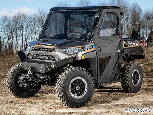 SuperATV Polaris Ranger 1000 Vented Full Windshield | Scratch Resistant | Dark Tint in Saudi Arabia