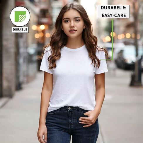 Girls Short Sleeve Crewneck T-Shirt, Summer Casual Top, Ages 1-13 Years in Saudi Arabia