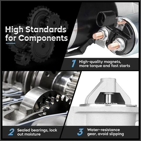Starter for 4l Cherokee 1999-2001, Grand Cherokee 1999-2002, Tj Series 1999-2002, Wrangler 1999-2002, Replaces# M0T91081, M0T91081ZC, M1T84381, M1T84381ZC, 17749N in Saudi Arabia