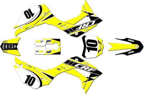 Graphics Kit for Honda CRF 110F (2019-2024) SPEED Series Cm 09 Mil - Dirt bike Custom Racing Graphics Decals Stickers Kit, no-plastics in Saudi Arabia