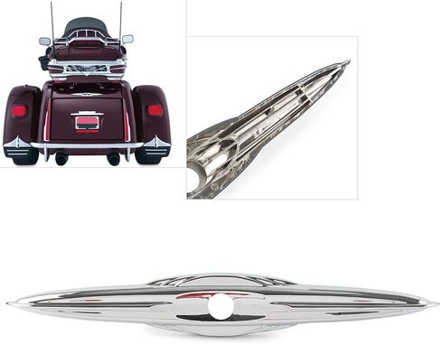 GZYF Motorcycle Accessory Rear Trunk Latch Accent Trim for Harley FLHTCUTG Tri Glide Ultra Classic 2009-2022, FLHXXX Street Glide Trike 2010-2011, Chrome in Saudi Arabia