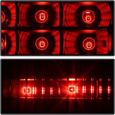 ACANII - For [Non-LED Model Only] 2014-2018 Chevy Silverado 1500 2500 3500 Black Smoked LED Tail Lights Lamps Left+Right in Saudi Arabia