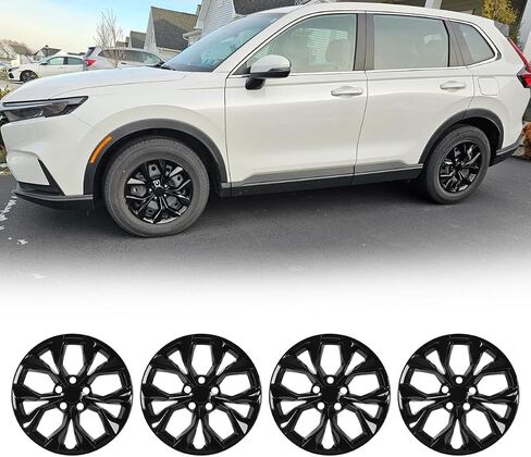 Winjet 18 inch Alloy Wheel Wheel Skins for 2023 2024 2025 Honda CR-V EX/EX-L Model Wheel Rim Covers,Snap On Installation(18 Inch Set of 4,Black Lacquer) in Saudi Arabia