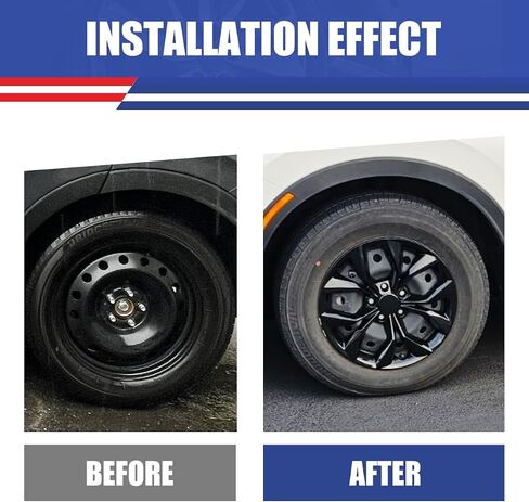 Winjet 18 inch Alloy Wheel Wheel Skins for 2023 2024 2025 Honda CR-V EX/EX-L Model Wheel Rim Covers,Snap On Installation(18 Inch Set of 4,Black Lacquer) in Saudi Arabia