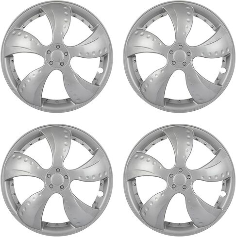 ECCPP R15 Hubcap Wheel Cover Corrosion-Free & Sturdy – Universal Wheel Rim Cover Full Heat & Impact Resistant Grade, 4 Pack in Saudi Arabia