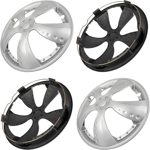 ECCPP R15 Hubcap Wheel Cover Corrosion-Free & Sturdy – Universal Wheel Rim Cover Full Heat & Impact Resistant Grade, 4 Pack in Saudi Arabia