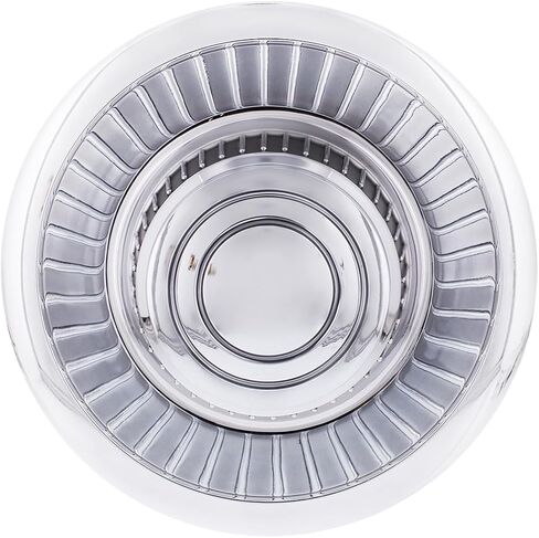 United Pacific C687001 Chrome Plastic Rallye Center Hub Cap Covers for 1968-70 Chevy Camaro, Rally/Sport Wheels, Durable Plastic Covers - Set of 4 in Saudi Arabia