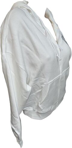 Victoria's Secret Pink Ivy Fleece Campus Full Zip Hoodie Color White New in Saudi Arabia